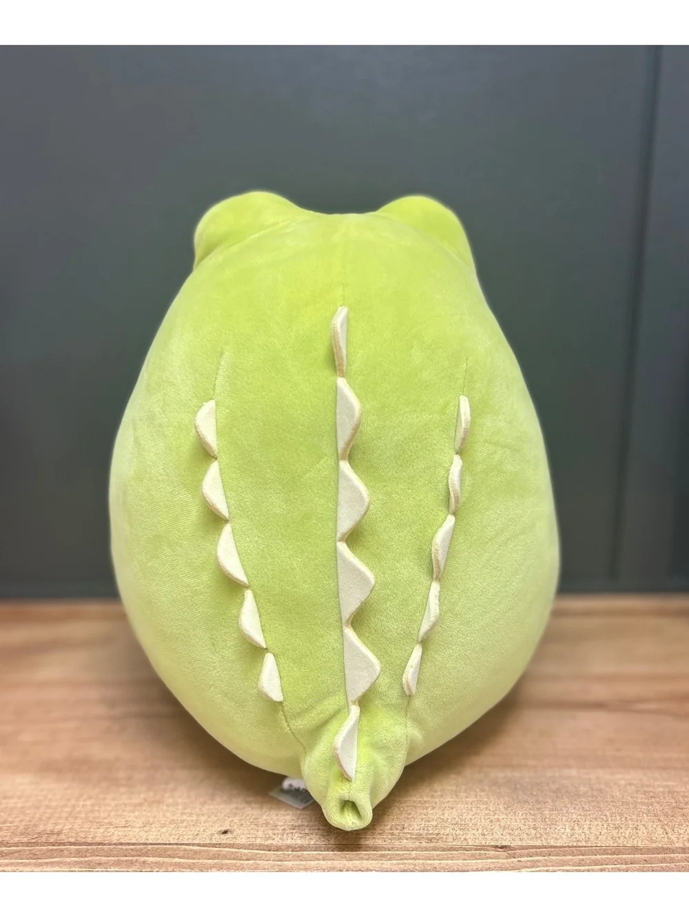 Smoko Crocodile Tayto Mochi Plush Toy in Green Crocodile Costume